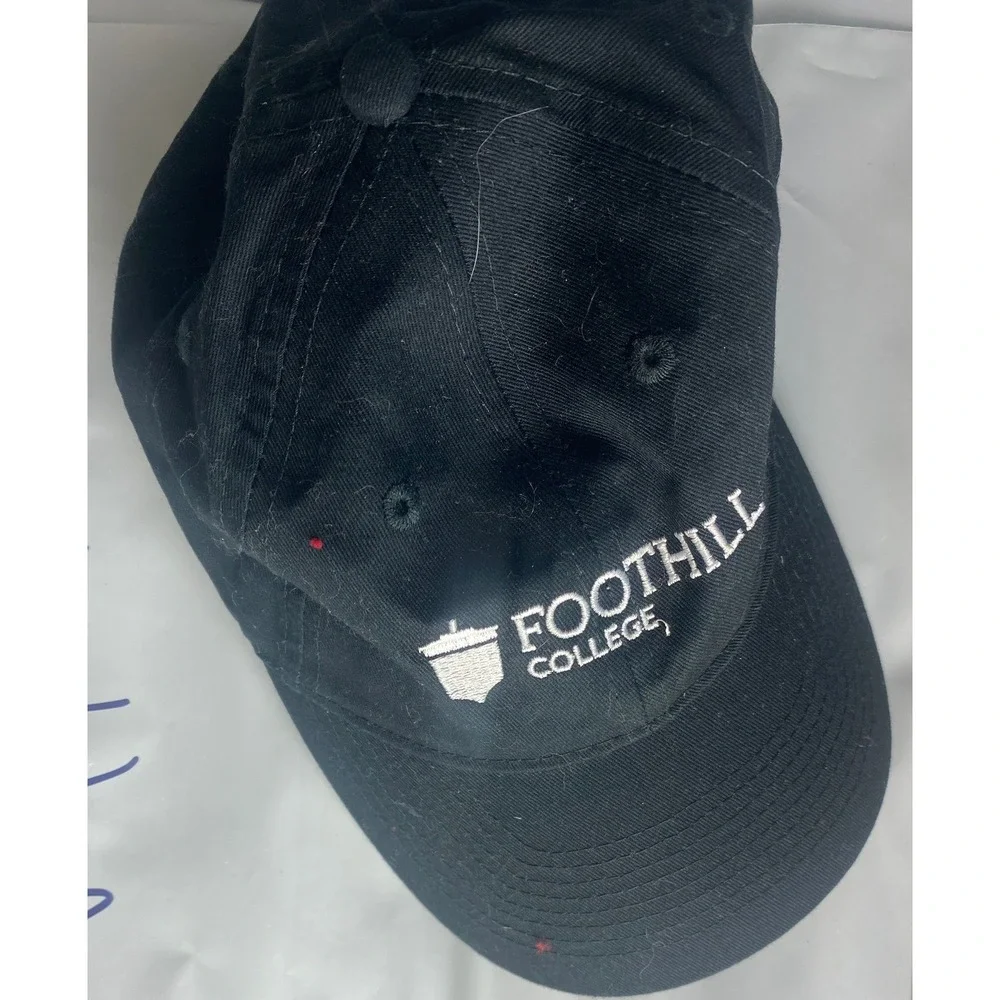 Foothill College‎ Black Embroidered Baseball Cap